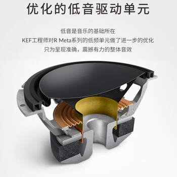 KEF R3 Meta HiFi高保真无源书架音箱 发烧级扬声器家用客厅音响 家庭影院音响 白色一对