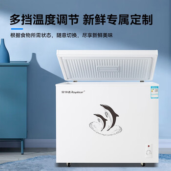 荣事达（Royalstar）冷柜.大容量全冷冻卧式冰柜家用冷藏冷冻两用冰柜冷冻柜 338升单温白色微霜【企采购】