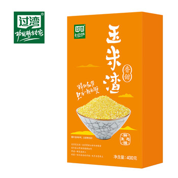 过湾【玉米渣400g】杂粮大米玉米粒五谷杂粮小米粥主食早餐饭团食品粥 玉米渣400gx1盒