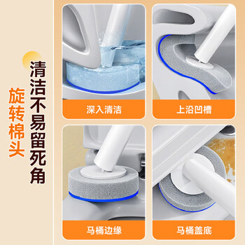 佳帮手一次性马桶刷6头套装卫生间可壁挂次抛式马桶清洁神器自带清洁液