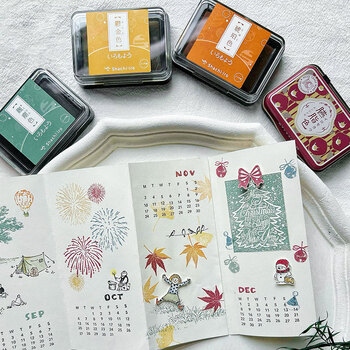 旗牌(Shachihata)Artline 和风自然色防水彩色手指画橡皮章速干手帐油性可爱印台印泥 红梅色 HAC-1-LPP 旗牌(Shachihata)Artline 和风自然色防水彩色手指画橡皮章速干手帐油性可爱印台印泥 红梅色 HAC-1-LPP