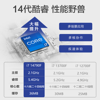 攀升商睿2Pro  设计师办公商用台式电脑台式机电脑主机（14代酷睿i7 32G 512G+2T 4G独显）