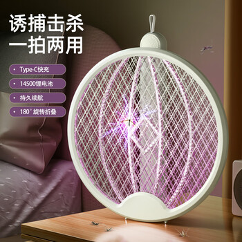 臻邦（ZHENBANG）臻邦电蚊拍灭蚊灯充电可折叠强力二合一打蚊子灭蚊灯家用驱蚊神器
