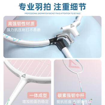 匹克羽毛球拍对拍套装超轻碳素纤维拍小学生初学者青少年儿童6-12岁 匹克羽毛球拍对拍套装超轻碳素纤维拍小学生初学者青少年儿童6-12岁