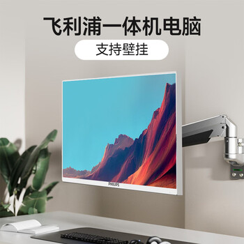 飞利浦（PHILIPS）23.8英寸台式一体机电脑( 酷睿12代i5-12450H 16G 512G WiFi蓝牙 3年质保 )S9白 