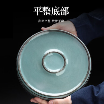 璞器哥窑普洱茶饼茶叶罐陶瓷密封罐储物罐茶叶收纳盒功夫茶具配件