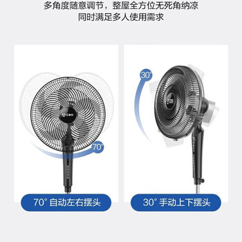 艾美特（AIRMATE）家用经典落地扇  遥控版FS40-R51+花露水单发 机械调节 16寸5叶定时聚风电风扇