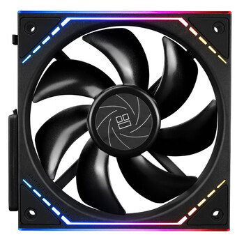 利民（thermalright）TL-M12Q X3 12cm纯黑风压扇 无线材拼接机箱风扇 积木风扇 2000转速PWM  幻彩无限镜框 