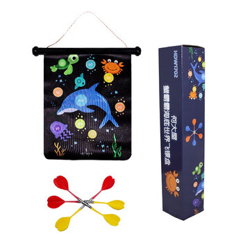 何大屋户外露营野餐野炊飞镖盘套装 蟹霸霸海底世界飞镖盘HDW1702