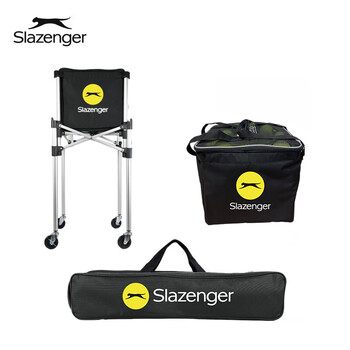 史莱辛格（Slazenger） 网球教练车捡球车折叠式捡球框 新老包装交替发货23001BK