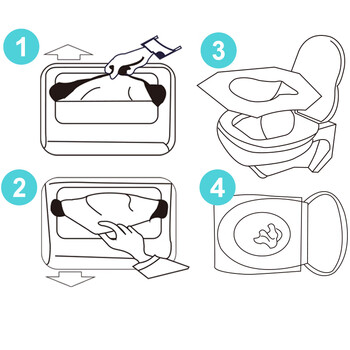鼎盟（Dienmern）可溶水一次性马桶垫马桶贴厕所产妇旅行卫生间坐便套垫纸50片