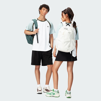 川崎（KAWASAKI）羽毛球包无界复古双肩包多功能袋独立鞋仓运动背包C8239 杏色