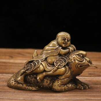 中国　陶板　古月軒　劉海戯金蟾　染付　額装　送料込み250322 刘海戏金蟾摆件价格报价行情- 京东