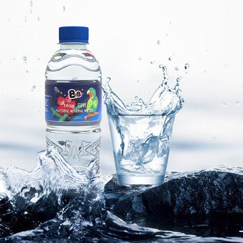 BeBi斐济原装进口天然弱碱矿泉水350ml×12瓶整箱 偏硅酸商务会议用水