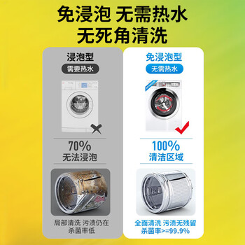 沫檬洗衣机清洗剂滚筒波轮洗衣机槽清洁剂去垢除菌500ml*2瓶+200ml