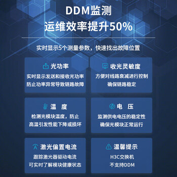 博扬 BY-1.25GM5 SFP光模块千兆1.25G多模双纤光纤模块(850nm,550m,LC)适配Intel服务器网卡FTLF8524