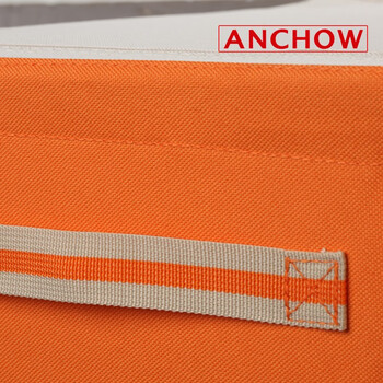 安巢安巢 AJ118 百纳箱折叠衣物收纳箱布艺抽屉收纳盒24L 橙色