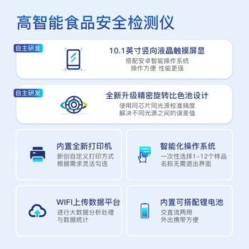 云唐科器食品兽药农药残留检测仪农残添加剂病害肉重金属食品安全检测仪200项 食品安全检测仪