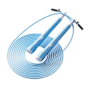 安踏（ANTA）竞速跳绳钢丝专业比赛中考考试专用儿童中小学生体育超轻 蓝色