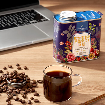 One's Member 埃塞俄比亚西达摩 G1花魁精品咖啡豆200g 单品手冲 日晒浅烘 