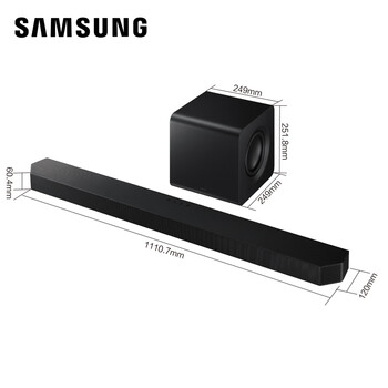 三星（SAMSUNG）HW-Q800F/XZ 杜比全景声 回音壁 家庭影院 无线低音炮 蓝牙 投影仪游戏电视音响 智能APP操控 
