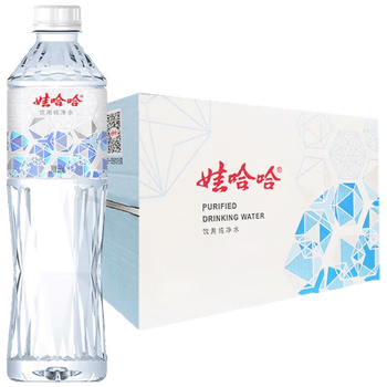 娃哈哈纯净水 晶钻瓶550mL*24瓶 整箱装 会议出行 新老包装随机发