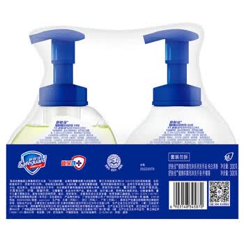 舒肤佳 洗手液【抑菌泡沫洗手液300克X2(白+柠)】级消毒洗手液
