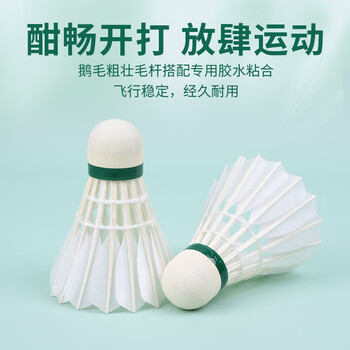 威克多（VICTOR）胜利羽毛球比赛训练稳定耐打云雀5LARK 5鹅毛12只装77速 京仓速发