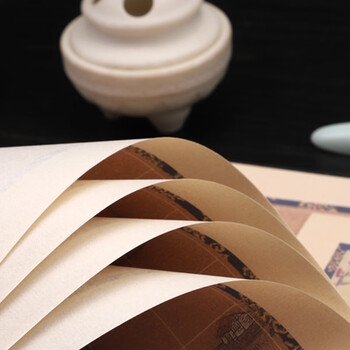 梅林笔庄加厚蜡染微喷宣纸毛笔书法纸楷书小楷瘦金体毛笔书法国风长卷空白作品纸纸落云烟2cm方格【20张】