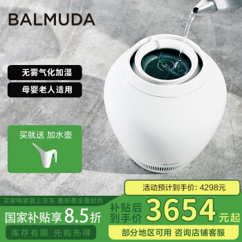 バルミューダ、タンクレス構造の加湿器「Rain」2022年度の販売を