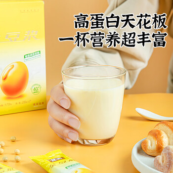 龙王金豆浆粉甜味480克(30g*16条)纯早餐冲饮高蛋白可冷泡独立包装 龙王金豆浆粉甜味480克(30g*16条)纯早餐冲饮高蛋白可冷泡独立包装