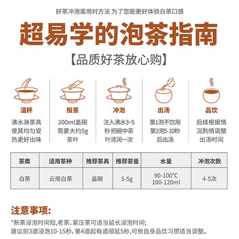 滇吉號茶叶2025年景谷云南月光白大叶种白茶古树白牡丹500克