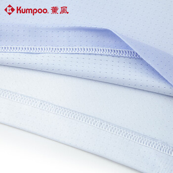 薰风（KUMPOO）羽毛球服男女透气速干舒适休闲训练服K241M-1037 蓝色（男款）M