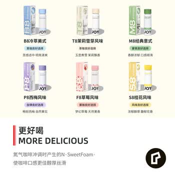 JOYINBAG兜饮氮气浓缩咖啡液40倍【6罐蛇来运转礼盒】60g*6每种口味各1罐