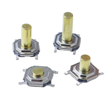 吻迪 轻触开关 金属铜头贴片按键四脚 防水微动按钮 1.8H/50个 吻迪 轻触开关 金属铜头贴片按键四脚 防水微动按钮 1.8H/50个