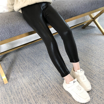 【京东优选】女童皮裤加绒加厚冬装2018新款韩版潮童装儿童中大童小脚