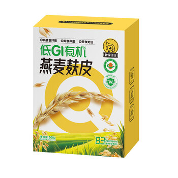 神探伍伍低GI有机燕麦麸皮高蛋白糖尿病人食品孕妇专用代早餐粗杂粮300g 神探伍伍低GI有机燕麦麸皮高蛋白糖尿病人食品孕妇专用代早餐粗杂粮300g