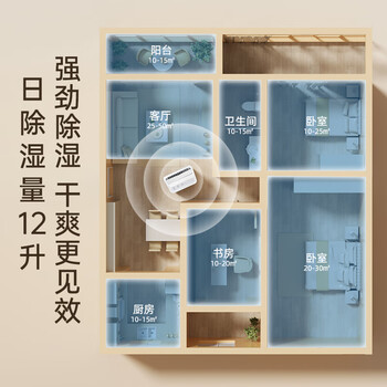 夏普（SHARP)日本家用除湿机抽湿机回南天除湿神器智能空气吸湿器室内干燥机卧室防潮干衣除潮机