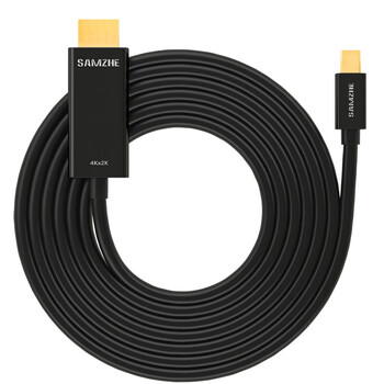 山泽（SAMZHE）Mini DP转HDMI转换器线雷电接口高清4K视频线适用苹果Mac微软Surface笔记本KDP20黑色2米YC1707
