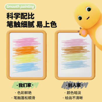 掌握48色奶龙联名彩铅油性彩色铅笔学生绘画水溶性涂色美术生专业画笔套装男孩女孩节日国庆出游