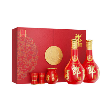53度郎牌郎酒（双瓶礼盒 装） 热销爆款】郎酒郎牌郎酒礼盒500ml*2瓶白酒53度酱香型高档送礼