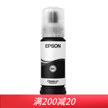 爱普生（EPSON）T07E1/T07F1-5墨水系列 适用于L8168/L8188 T07E1/013BK 【黑色墨水】