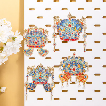 天色六龙三凤冠冰箱贴 国家博物馆文创教师节北京旅游故宫伴手礼物纪念品中国风新年生日TS-5998卡纸