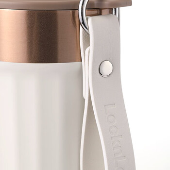 乐扣乐扣（LOCK&LOCK）潮酷咖啡杯保温锁冷密封随行杯350mL LHC6799FU白金