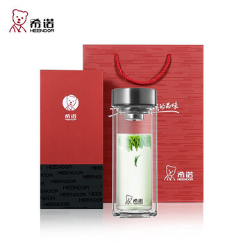 希诺(heenoor)双层玻璃杯男士家用商务办公泡茶杯子车载过滤水杯XN-6593 320mL 希诺(heenoor)双层玻璃杯男士家用商务办公泡茶杯子车载过滤水杯XN-6593 320mL