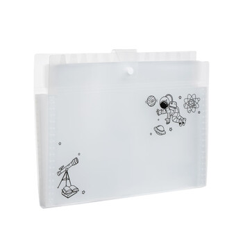 齐心（COMIX）13格A4透明文件夹试卷收纳袋资料夹资料册 按扣风琴包便携大容量多层收纳学生试卷册 EA7013