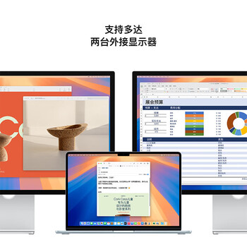 苹果Apple 移动工作站/MacBookAir15英寸M4(10+10核)32G2T银色电脑Z1H00008U/定制