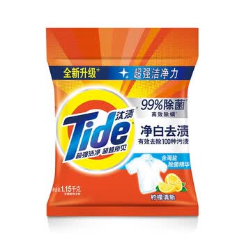汰渍 洗衣粉【净白去渍柠檬清新1.15kg】汰渍洗衣粉 全新升级