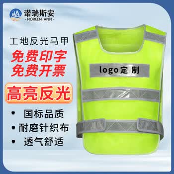 诺瑞斯安 反光背心 交通环卫施工马甲透气网格布套头 荧光黄可定制