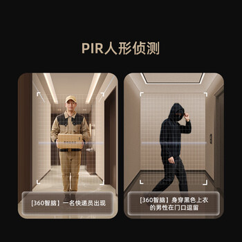 360双摄可视门铃6MAX家用监控智能摄像机智能门铃电子猫眼无线wifi600万像素超清夜视